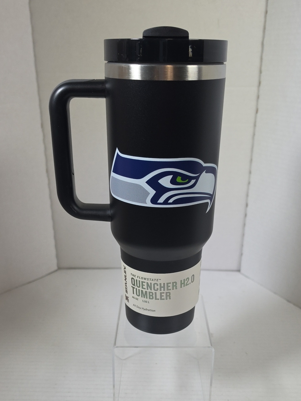 Stanley X Seattle Seahawks Flowstate Quencher H2.0 Tumbler 40oz Black